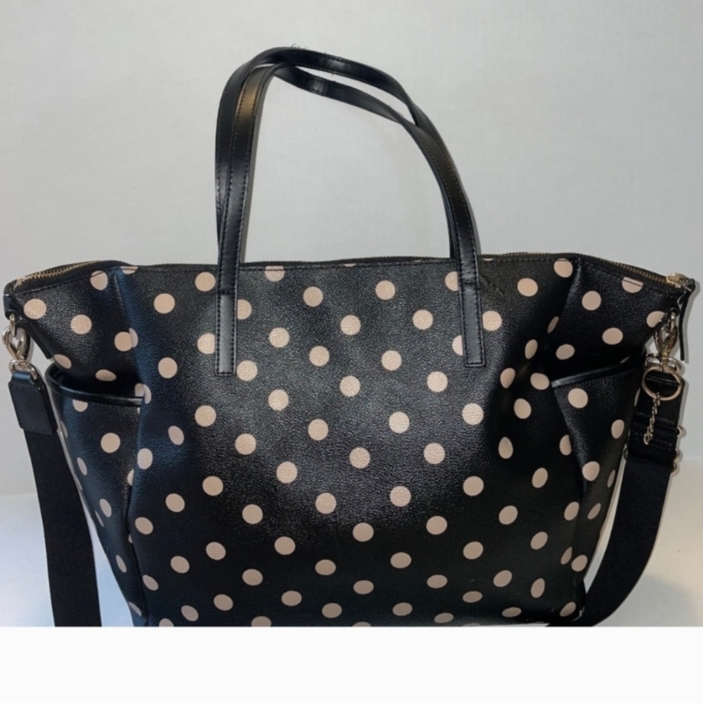 Kate Spade Adaira Wellesley Black Polka Dot Tote - Picture 11 of 12